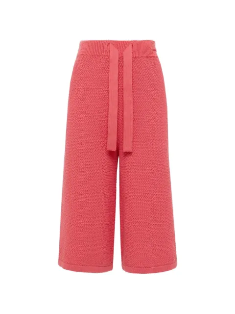 Laneus knitted knee-length shorts Pink S6LAWOBK124