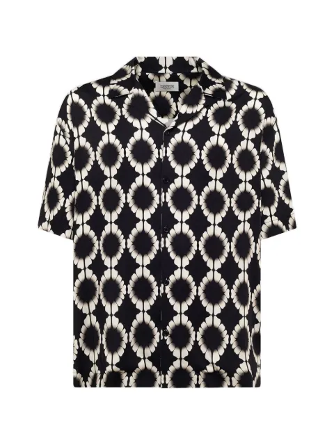 Laneus patterned shirt Black S6LAMASI076
