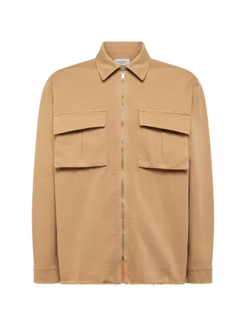 Laneus chest-pocket shirt Brown S6LAMASI073