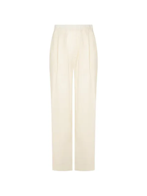 Laneus Melrose embroidery trousers Neutrals S6LAMAPA088