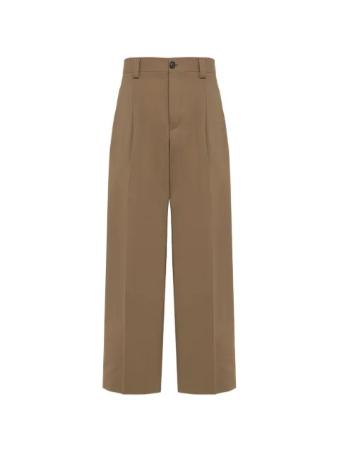 Laneus button-fastening flap-pocket trousers Brown S6LAMAPA120