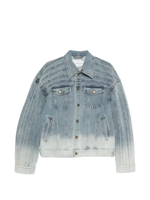 Feng Chen Wang button-up denim jacket Blue FUS21JK03