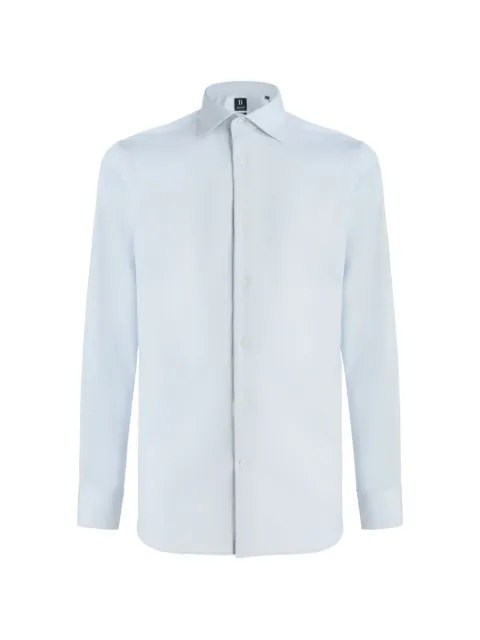 Boggi Milano pinpoint cotton shirt Blue BO24C004702