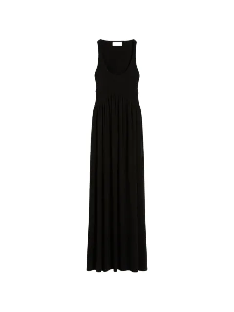 Sportmax gathered maxi dress Black 2612621052600