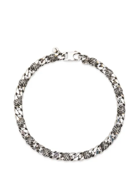LEONARDO VALENTINI studs chain necklace Silver CRFBJX04