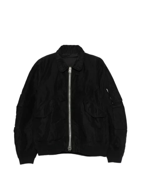 sacai zip-up bomber jacket Black 2603913M