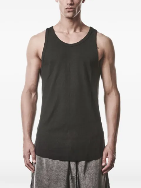 Thom Krom fine-ribbed tank top Black MTS947