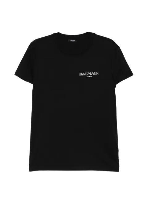 Balmain T-shirt with gel Balmain Vintage logo Black FH1EF000GD84