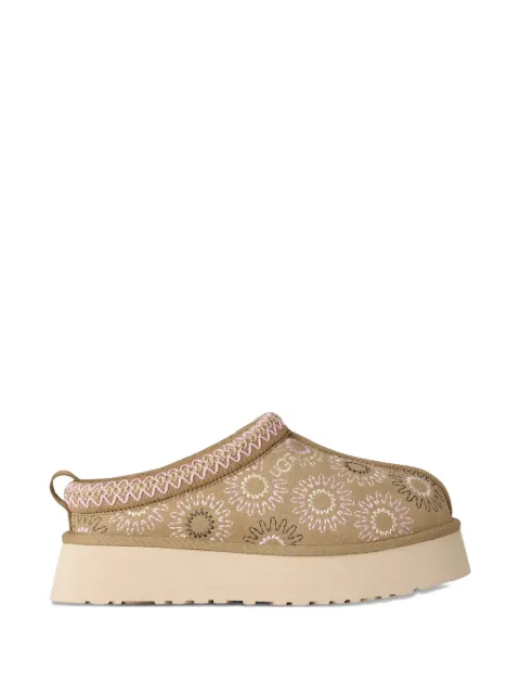 UGG floral-embroidery platform slippers Neutrals 1178193