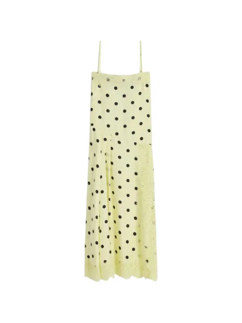 Sportmax polka-dot lace dress Yellow 2612221032600