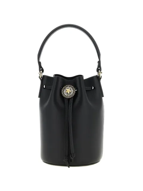 Kate Cate star detail drawstring bucket bag Black PRSKC094LTS