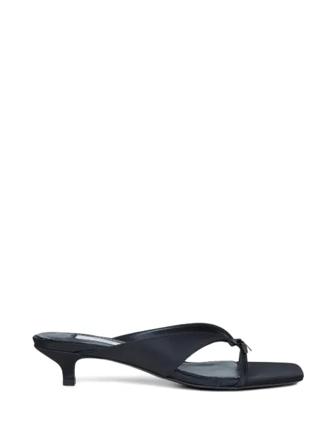 TOTEME bow-detail sandals Black 261WAS0278FB0401001