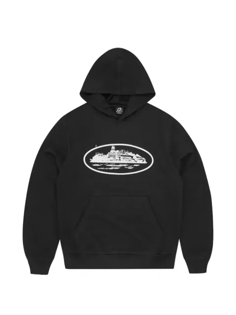 CORTEIZ alcatraz graphic hoodie Black CRTZALCHDBLK01