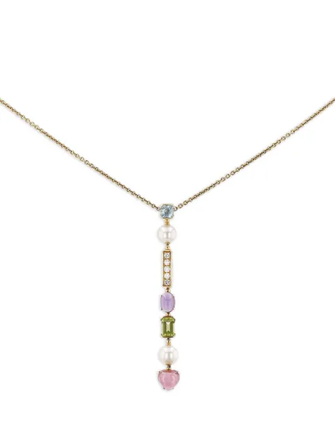 Bvlgari Pre-Owned 2010's Allegra multi-stones necklace Gold 420122