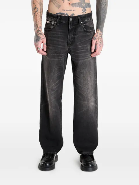 Calvin Klein 90S Straight buttoned jeans Black LV04RE722G2U4