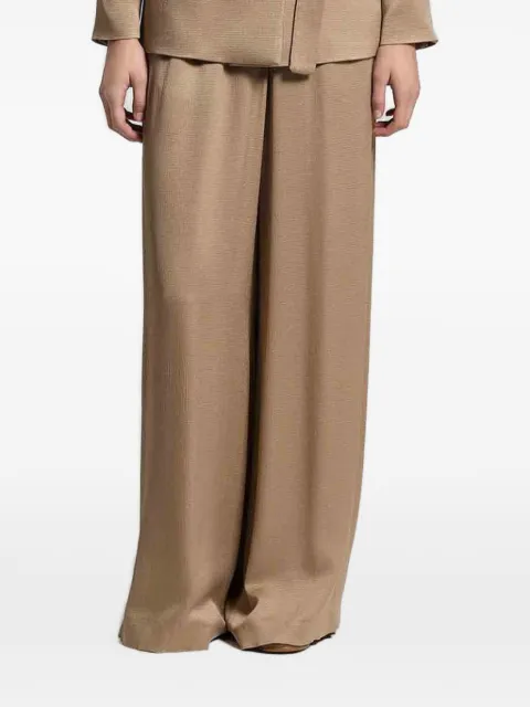 Peserico elasticated-waistband trousers Gold A0405201943