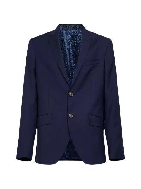 ETRO single-breasted blazer Blue MRCA000699TU2O5B0339