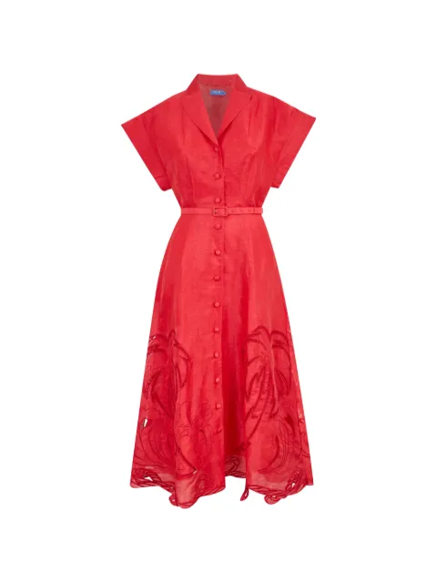 Leo Lin Aubrey midi dress Red LLRE260662