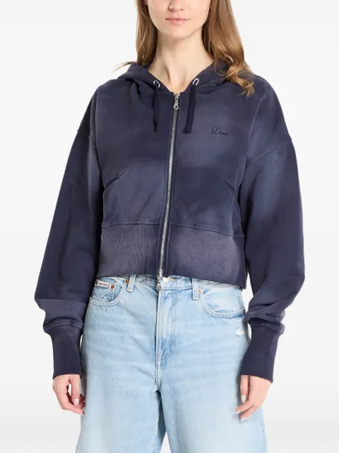 dime cropped zip-fastening hoodie Blue DIMEHO2513NVY
