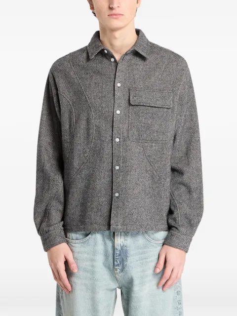 dime chest-pocket shirt Grey DIMEHO259SIL
