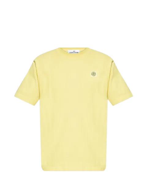 Stone Island logo-patch T-shirt Yellow L1S152100030S0115