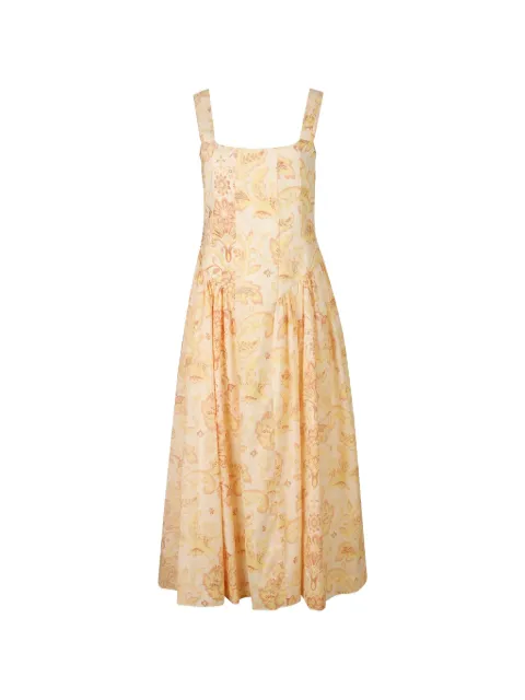 KATE FORD Peonia Bodige Gown floral dress Neutrals PED1787MULTI