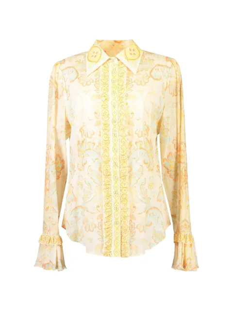 KATE FORD frill fiordaliso blouse Neutrals FIT1485MULTI