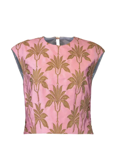 Odeeh Sleeveless floral shirt Pink 2334216159403ROSEQUARTZ