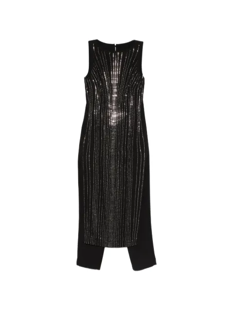 PINKO rhinestone-embellished jumpsuit Black 106301A34J