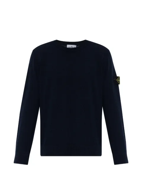 Stone Island 5100010 light rws geelong wool jumper Blue L1S155100010S00B4