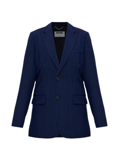 Moschino pinstripe button jacket Blue 261EA05070525