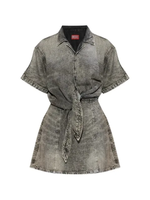 Diesel denim dress with athletic stripes Grey A21736068UM