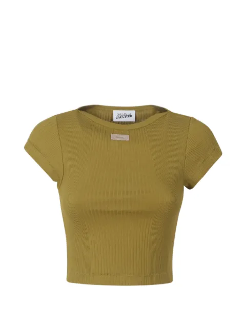 Jean Paul Gaultier ribbed patch baby T-shirt Green 2601WTO429J014