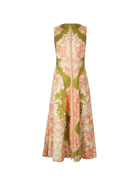 KATE FORD paneled girasole dress Green GID1792MULTI