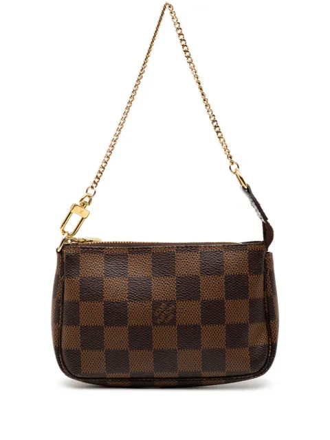 Louis Vuitton Pre-Owned 2012 Damier Ebene Mini Pochette Accessoires handbag Brown SWTC8XIOHNYEK1NS