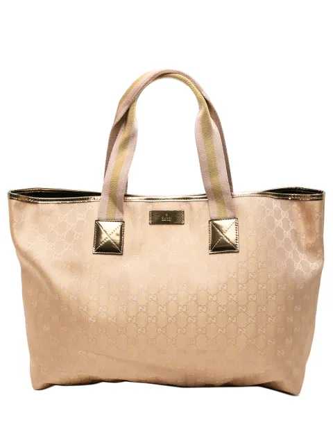 Gucci Pre-Owned 2000-2015 GG Canvas Web tote bag Gold KE7GUL1ZWPU6JKV6