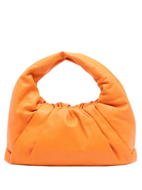 Bottega Veneta Pre-Owned 2012-2025 Lambskin The Pouch shoulder bag Orange VFE0NLAULN8TMYE3