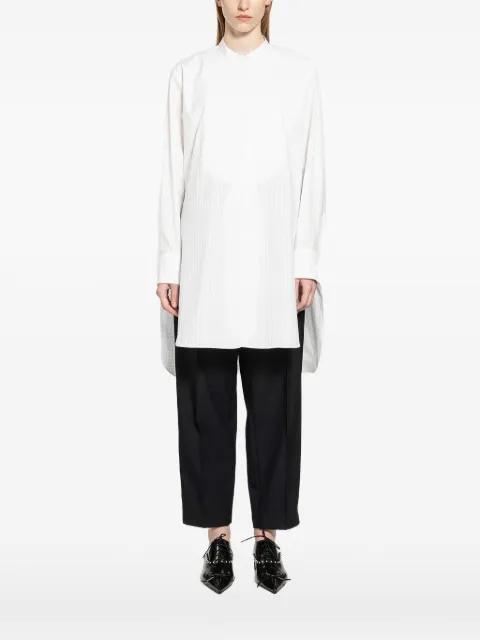Jil Sander band collar shirt White J02DL0274J45325