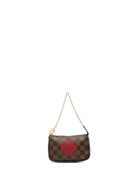 Louis Vuitton Pre-Owned 2008 Damier Ebene Trunks and Bags Mini Pochette Accessoires handbag Brown HW9W9P5S1X5Y7U4V