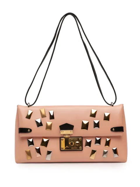 Louis Vuitton Pre-Owned 2015 Glazed Calfskin Sac Triangle PM shoulder bag Pink BPLO29QVP26FQDY2