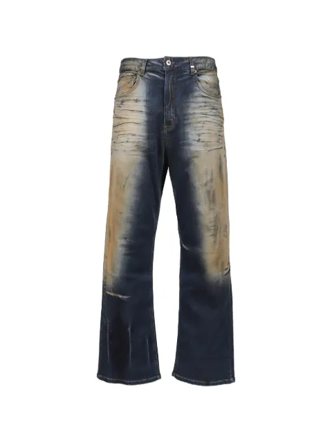 We11done distressed-effect jeans Blue WDDP026349MNV
