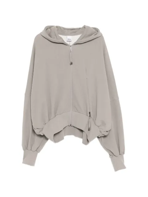GDeL by gaze de lin pigment-dyed hoodie Grey GDLGD474