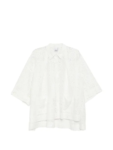 GDeL by gaze de lin square-lace shirt White GDLSH461