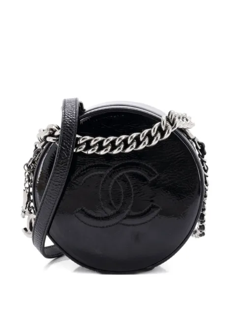 CHANEL Pre-Owned Round as Earth Patent crossbody bag Black S464EJVO7WHBI5UG