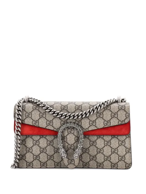 Gucci Pre-Owned Dionysus Bag GG Coated Canvas with Crystal Embellished Metal Small shoulder bag Brown 1KRIA8VKJNSCVN2Q