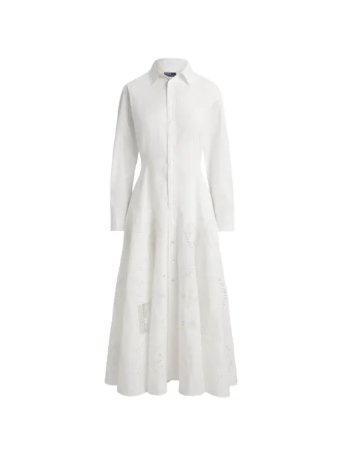 Polo Ralph Lauren cotton eyelet shirt dress White 211A12925001
