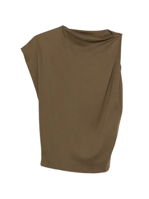 Jacquemus The Drap asymmetric top Brown TOW00895AJ00260