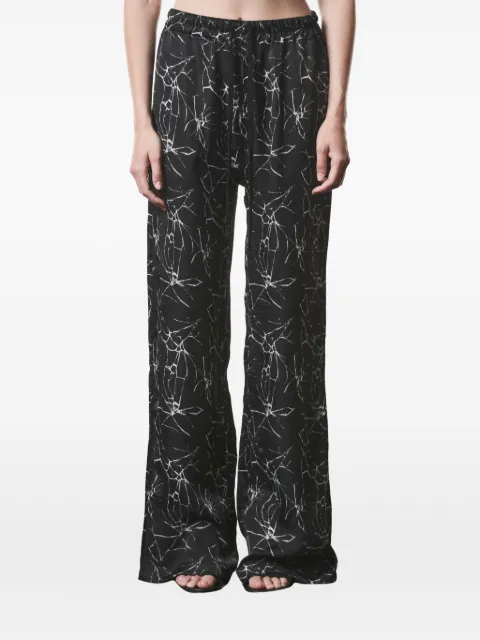Thom Krom marble print trousers Black WST430
