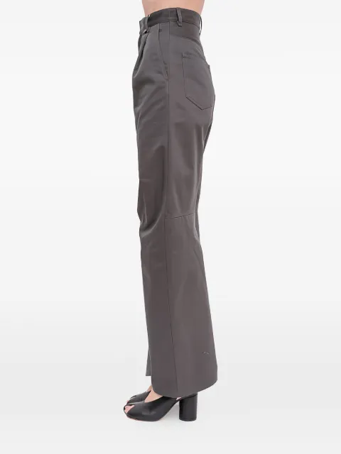 MM6 Maison Margiela pleated wide-leg trousers Grey S52KA0565
