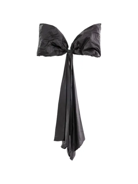 Saiid Kobeisy bow cape Black RTWFW25CP40